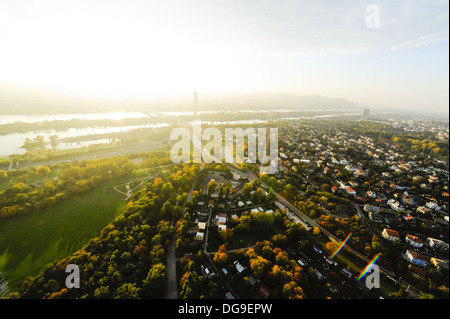 Milleniumstower, Österreich, Wien, Wien, 22. Bezirk, Donaucity Stockfoto