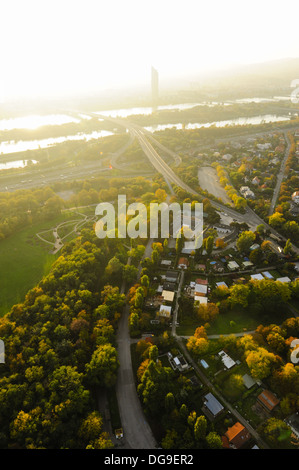 Milleniumstower, Österreich, Wien, Wien, 22. Bezirk, Donaucity Stockfoto