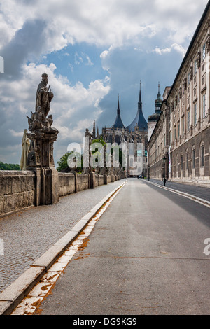 Tschechische Republik - UNESCO Stadt Kutna Hora - Dom St.Barbora Stockfoto