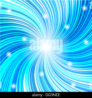 Blauer Hintergrund mit Beleuchtung Stockfoto