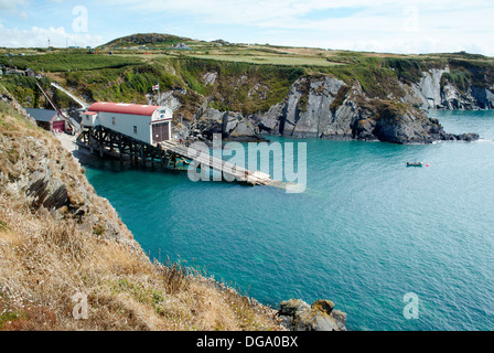 St. Davids Rettungsstation an St Justinian, Pembrokeshire, Wales Stockfoto