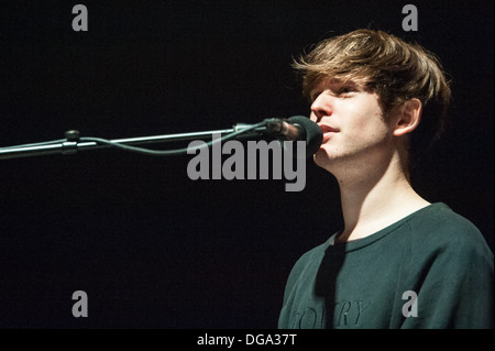 Englische elektronische Sänger James Blake führt am Zürich Openair 2013. Stockfoto