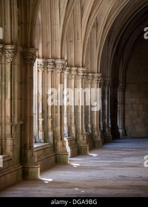 15. Jahrhundert manuelinischen Stil königliche Kreuzgang im Kloster Batalha, Leiria, Portugal Stockfoto