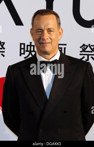 Tokio, Japan. 17. Oktober 2013. Tom Hanks besucht die Eröffnungsfeier des 26. Tokyo International Film Festival in Roppongi Hills am 17. Oktober 2013 in Tokio, Japan. Bildnachweis: Junko Kimura/Jana Press/ZUMAPRESS.com/Alamy Live-Nachrichten Stockfoto