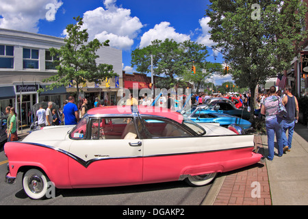 Oldtimer auf dem Display Sayville Long Island New York Stockfoto