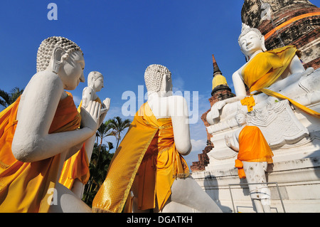 Wat Yai Chai Mongkons in der Provinz Ayutthaya, Thailand Stockfoto