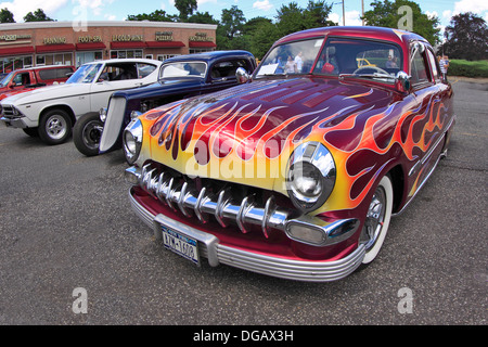 Oldtimer auf dem Display Sayville Long Island New York Stockfoto