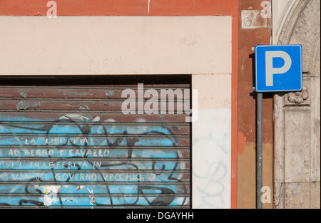 architektonisches Detail in Rom Italien Stockfoto