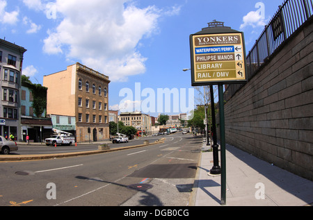 Riverdale Avenue Yonkers New York Stockfoto