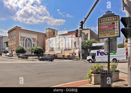 Riverdale Avenue Yonkers New York Stockfoto