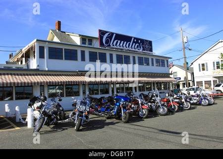 Claudios Restaurant Greenport Hafen Long Island New York Stockfoto