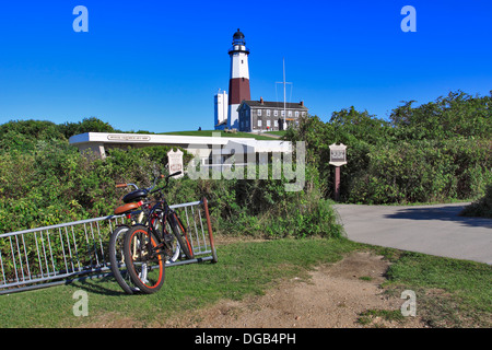 Die Montauk Leuchtturm Montauk Point Long Island New York Stockfoto