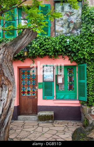 Au Lapin Agile (Agile Rabbit) historischen Kabarett entlang der Rue des Saules, Montmartre, Paris Frankreich Stockfoto