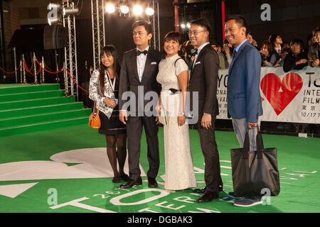 Tokio, Japan. 17. Oktober 2013. Das Tokyo International Film Festival öffnet in diesem Jahr für die 26. Auflage. Diesjährigen Tiff verwendet eine Herz-Design als sein Logo. Es ist echte Leidenschaft für den Film, die geteilt wird, von Filmemachern und Publikum gleichermaßen und Inspiration, die Filme auch weiterhin anbieten. Bildnachweis: Michael Steinebach/AFLO/Alamy Live-Nachrichten Stockfoto