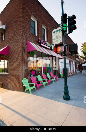 Süße Frosch store front Hendersonville, North Carolina Stockfoto