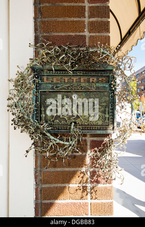 Dekorative Postfach in Hendersonville, North Carolina Stockfoto