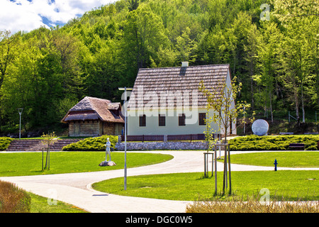 Nikola Tesla Geburt Haus Gedenkstätte in Smiljan, Lika, Kroatien Stockfoto