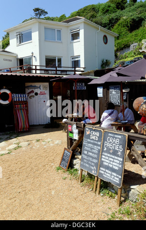 Die Krabbe Shead Restaurant, Steephill Cove, Whitwell, Ventnor, Isle of Wight, England, UK. Stockfoto