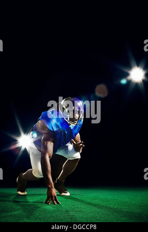 US-amerikanischer American-Football-Spieler Stockfoto