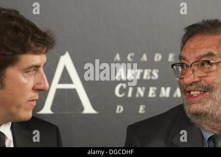 Madrid, Madrid, Spanien. 18. Oktober 2013. TV-Moderatorin Manel Fuentes (Manuel Fuente) besucht eine Pressekonferenz für Goyas Gala wie neue Moderatorin der Veranstaltung am 18. Oktober 2013 in Madrid, Spanien. Bildnachweis: Jack Abuin/ZUMAPRESS.com/Alamy Live-Nachrichten Stockfoto