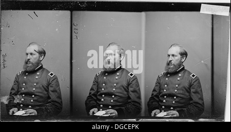Dieses Bild zeigt General James A. Garfield, den 20. Präsidenten der Vereinigten Staaten. Garfield diente während des Bürgerkriegs als General, bevor ihn seine politische Karriere zum Präsidenten führte. Stockfoto