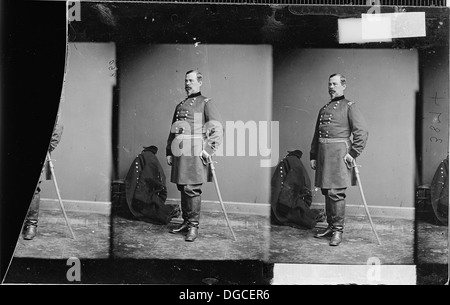 General Irvin McDowell, ein Offizier der Union Army während des Amerikanischen Bürgerkriegs, ist auf diesem Foto dargestellt. Stockfoto