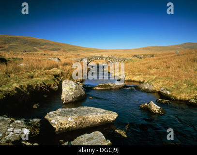 Pont Scethin C18th Brücke über die Afon Ysgethin, Ardudwy, Snowdonia, Wales: eine alte Route von Viehtreiber und die von London nach Harlech Trainer Straße verwendet. Stockfoto
