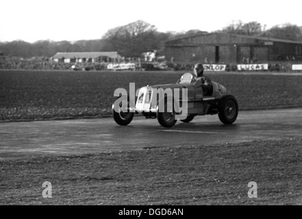 Eine Epoche, die Rennen in Goodwood, England, Ostern 1950. Stockfoto