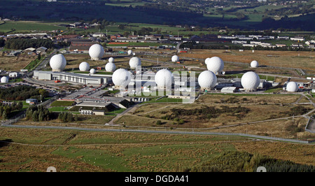 Luftaufnahme von Menwith Hill in der Nähe von Harrogate, North Yorkshire Stockfoto