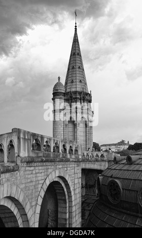 Architektonische Details von Lourdes Stockfoto