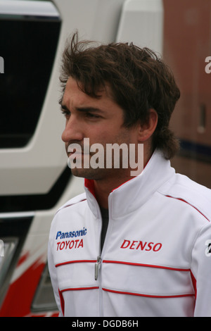 Formel 1-Fahrer Timo Glock während der F1-Tests am Hockenheimring Stockfoto