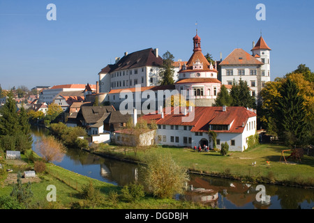 Historisches Schloss in Jindrichuv Hradec in Südböhmen, Tschechien. Stockfoto