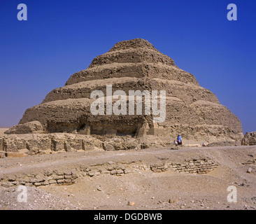 Der Schritt Pyramide des Djoser (oder Zoser), Sakkara, Ägypten, Afrika Stockfoto