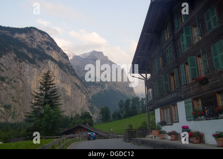 Lauterbrunnen-Tal, Berner Oberland, Schweiz Stockfoto