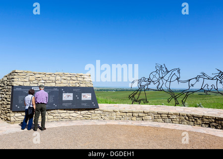 Das Indian Memorial, Little Bighorn Battlefield National Monument in der Nähe von Crow Agency, Montana, USA Stockfoto