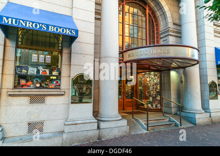 Munros Bücher Store in Victoria, BC; Von Alice Monroe und ihrem Ex-Mann eröffnet im Jahr 1963 Stockfoto