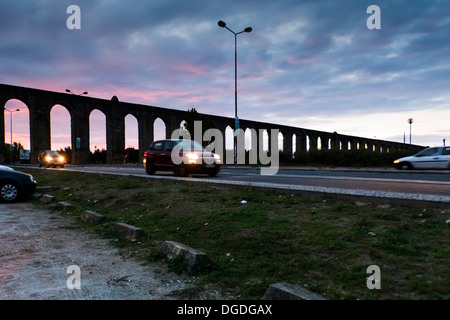 Aqueduto da Agua de Prata, Evora, Portugal, Europa Stockfoto