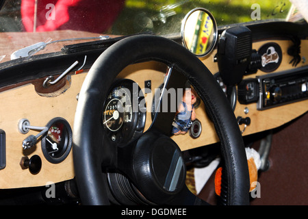 Velorex in der Tschechoslowakei wurde ein dreirädriger Kleinwagen hergestellt. Speziell für Behinderte entwickelt. Stockfoto