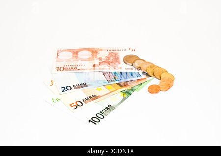 "Money makes the World go round..." Europäische Währung Stockfoto