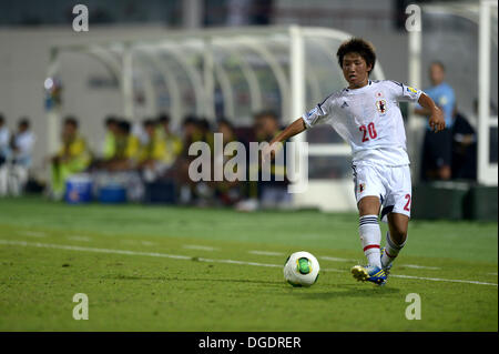 Sharjah, Vereinigte Arabische Emirate. 18. Oktober 2013. Daisuke Sakai (JPN) Fußball / Fußball: FIFA U-17 World Cup 2013 Gruppe D Übereinstimmung zwischen 0-1 Russland Japan Stadium Sharjah in Sharjah, Vereinigte Arabische Emirate. © Fernen Osten Presse/AFLO/Alamy Live-Nachrichten Stockfoto