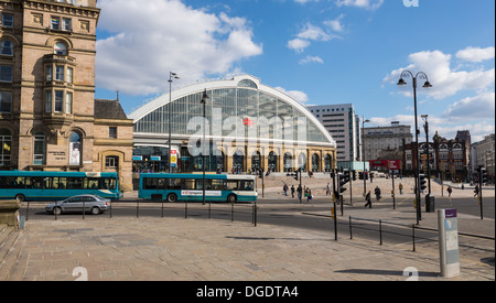 Der Bahnhof Liverpool Lime Street Stockfoto