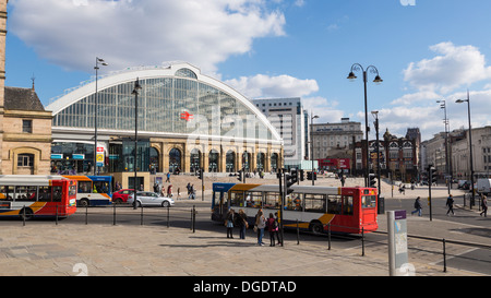 Der Bahnhof Liverpool Lime Street Stockfoto