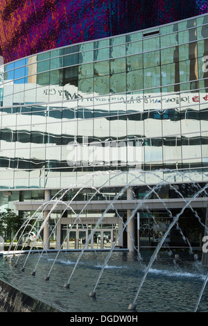 Campus-Brunnen First Baptist Kirche Dallas Texas USA Stockfoto