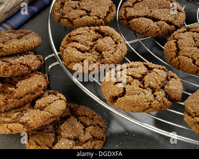 Ingwer-Schnapper-Plätzchen Stockfoto