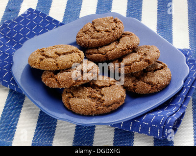 Ingwer-Schnapper-Plätzchen Stockfoto