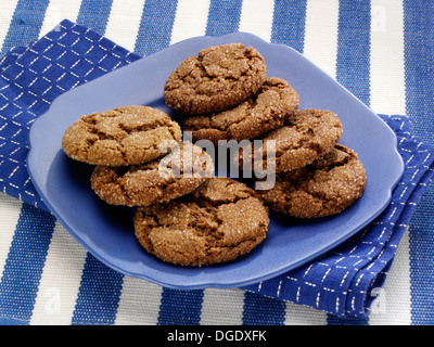 Ingwer-Schnapper-Plätzchen Stockfoto