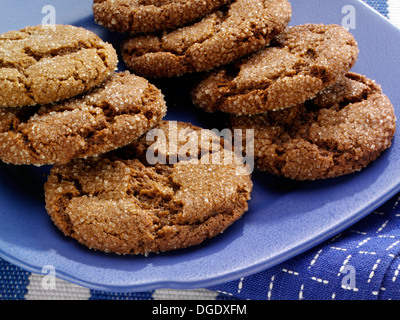 Ingwer-Schnapper-Plätzchen Stockfoto