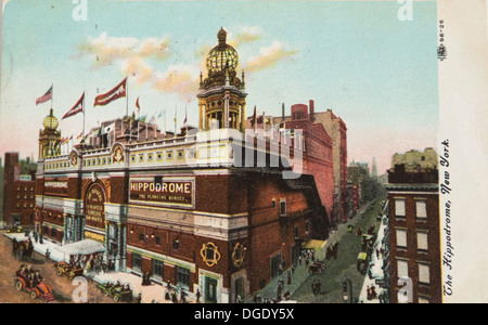 Vintage Ansichtskarte The Hippodrome, erbaut im Jahre 1905 & 1939 abgerissen Stockfoto