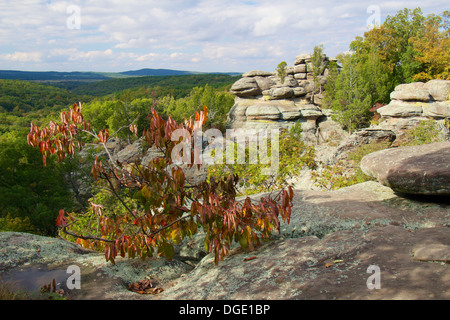 Garten der Götter Recreation Area, Südliche Illinois. Stockfoto
