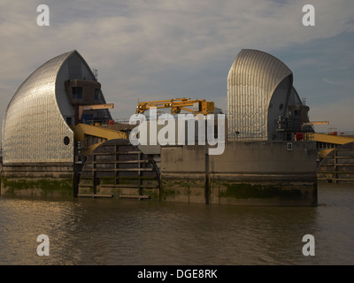 Die Thames Barrier London England Stockfoto